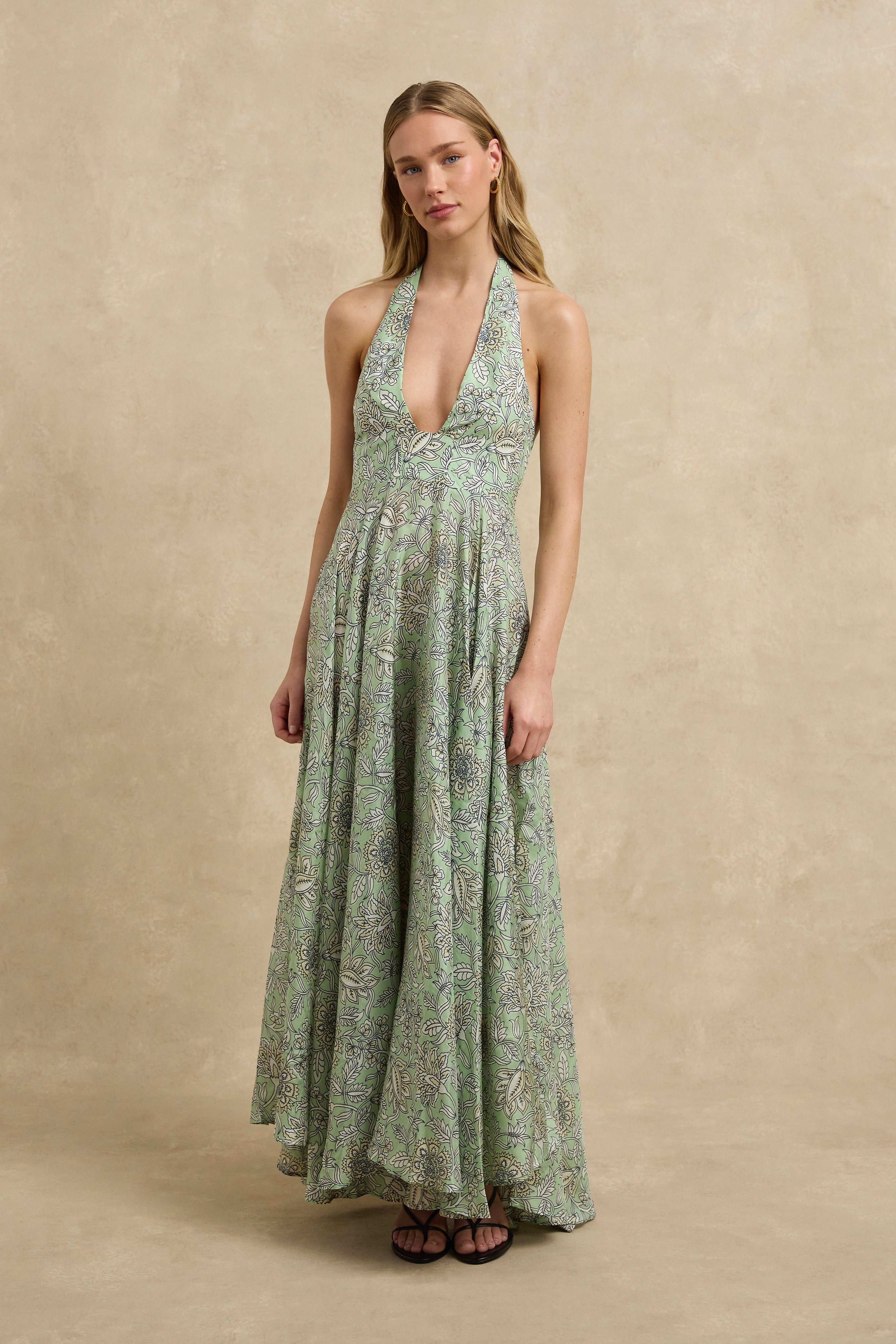 Meera Dress - Heritage Sage
