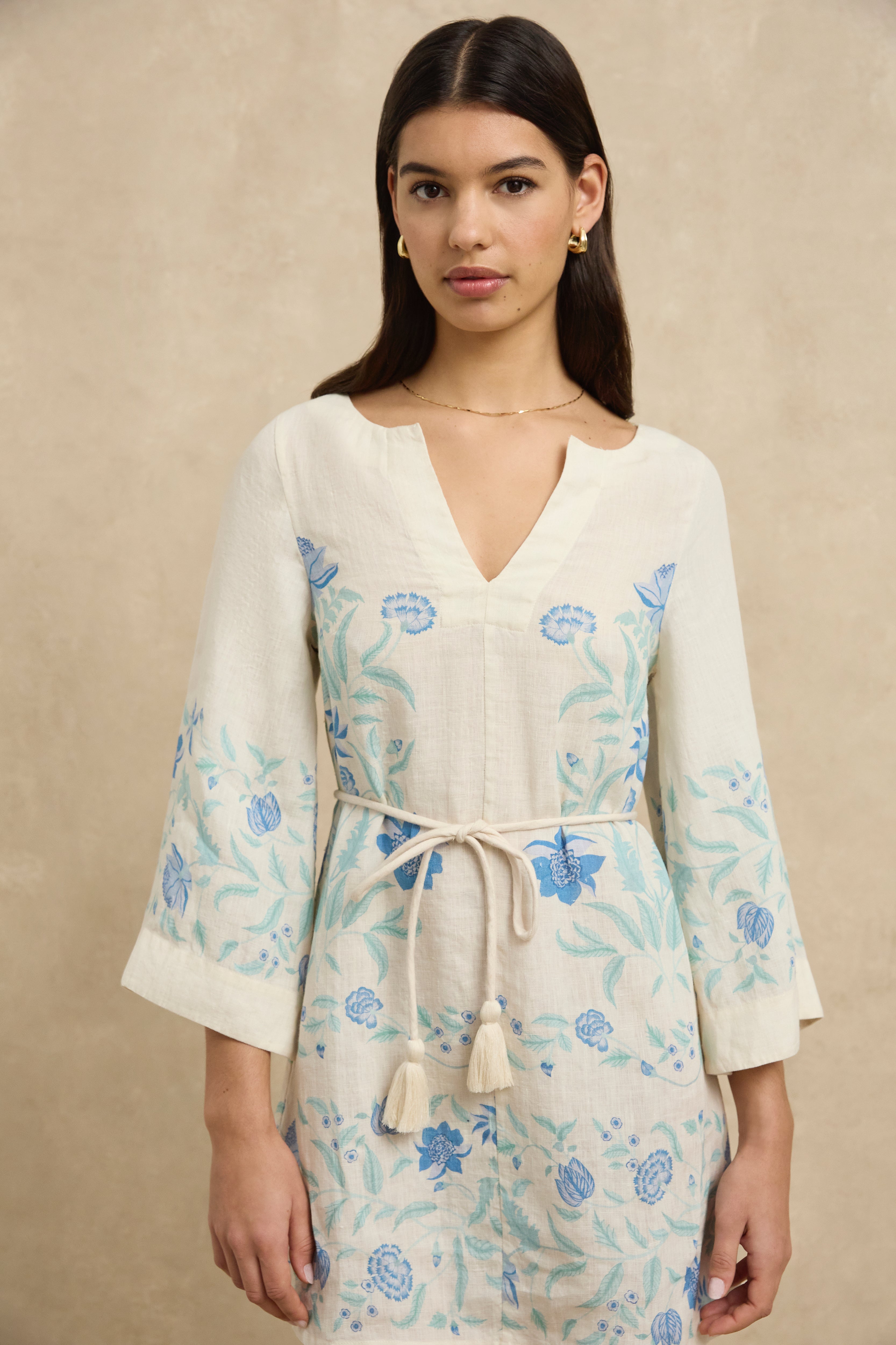 Nayah Kaftan - Shellflower Ivory
