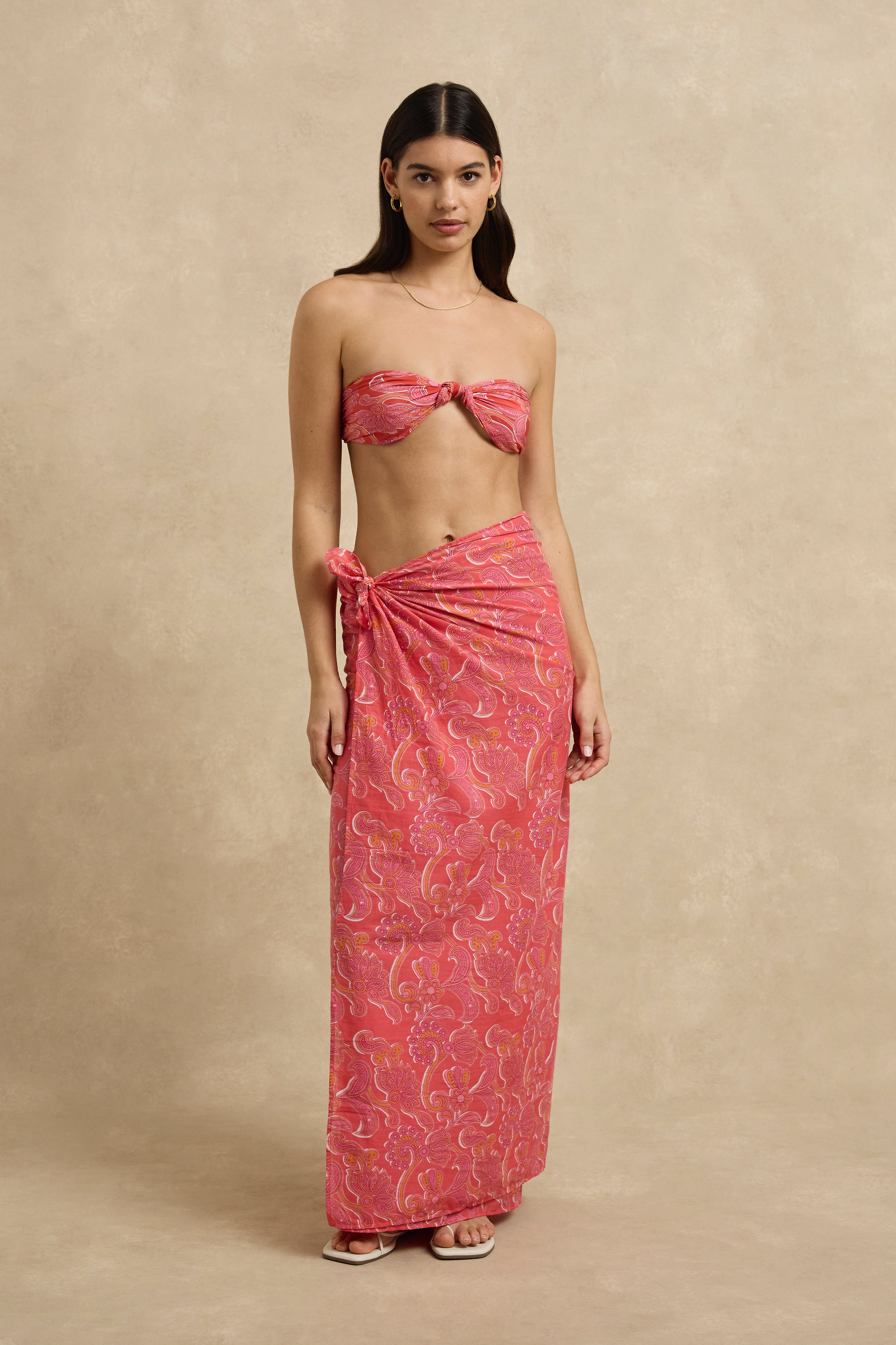 Riya Pareo - Brocade Fuchsia