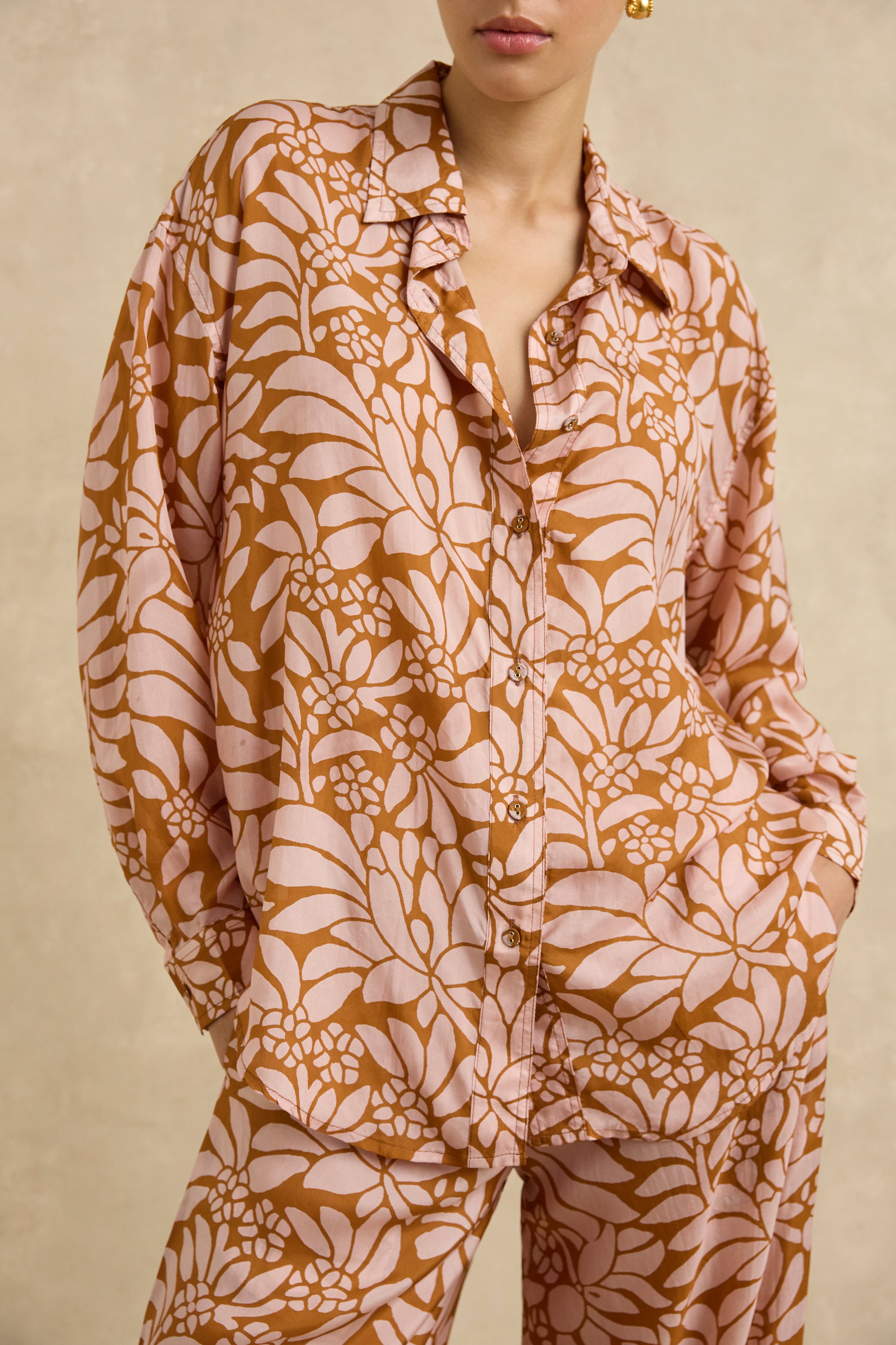 Stevie Shirt - Crocus Blushwood